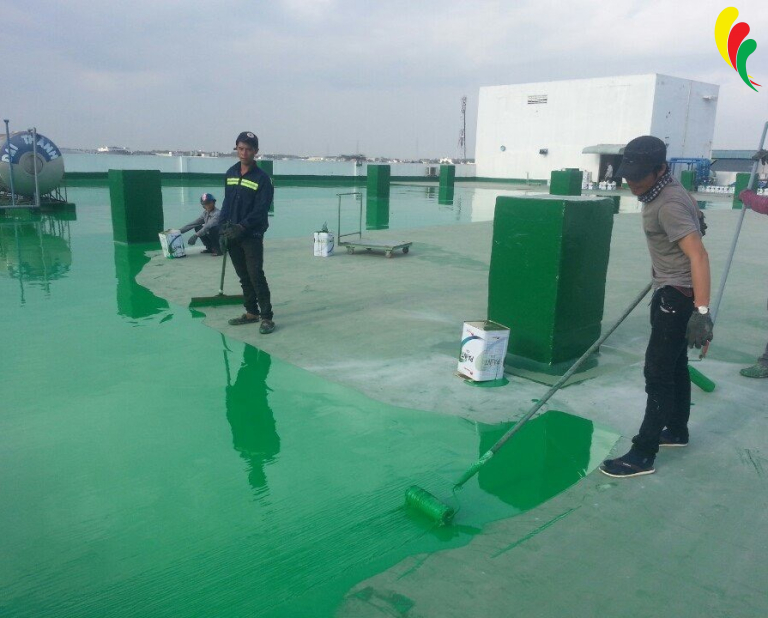 Thi công sơn sàn nhà xưởng Long An