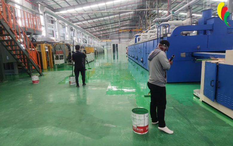 Mài đánh bóng sàn bê tông lộ đầu đá - muối tiêu - Tăng cứng Liquit harderner và siêu bóng